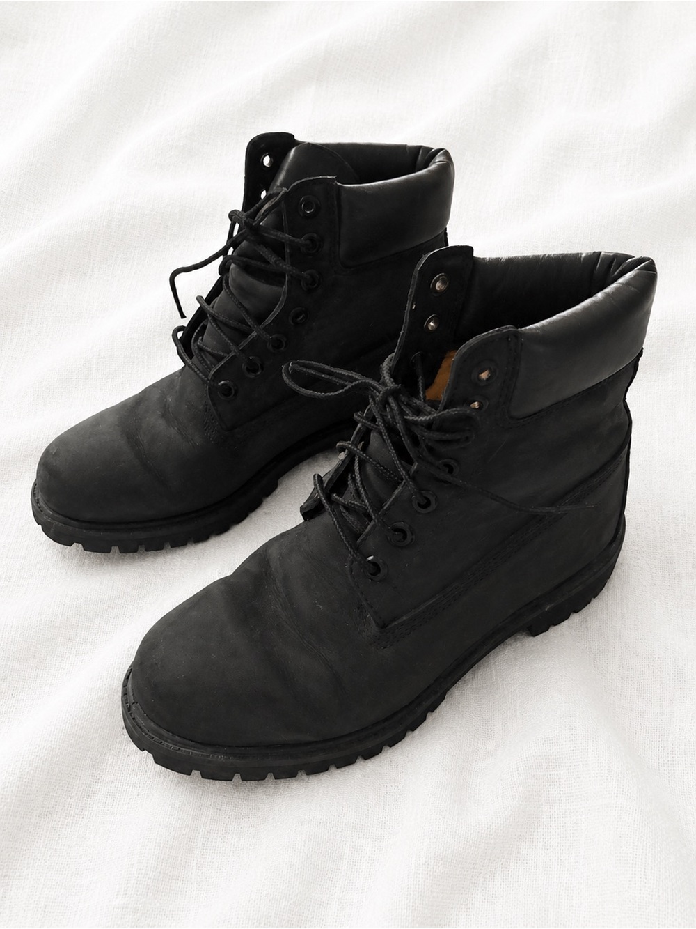Timberland Black Men's Lace-Up Work Boots